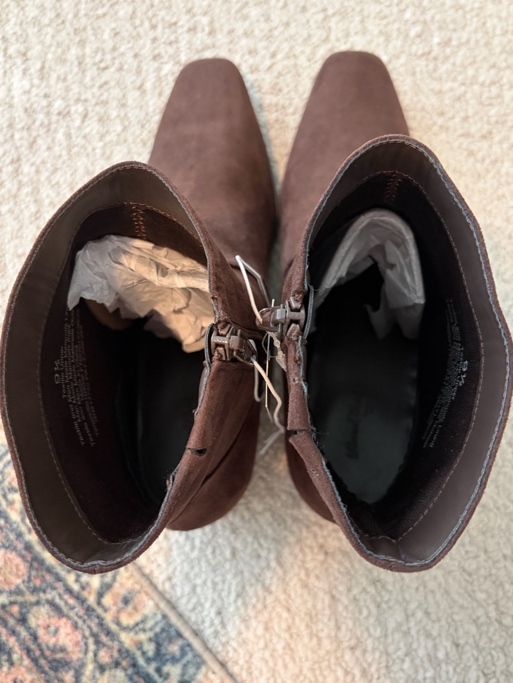 NWT Universal Thread Coral Ankle Boots Brown - Picture 9 of 9